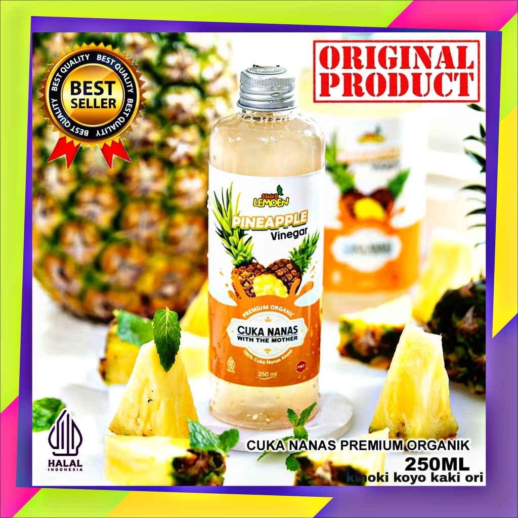 

Cuka Nanas Organik 250ML 100% Murni Tanpa Campuran