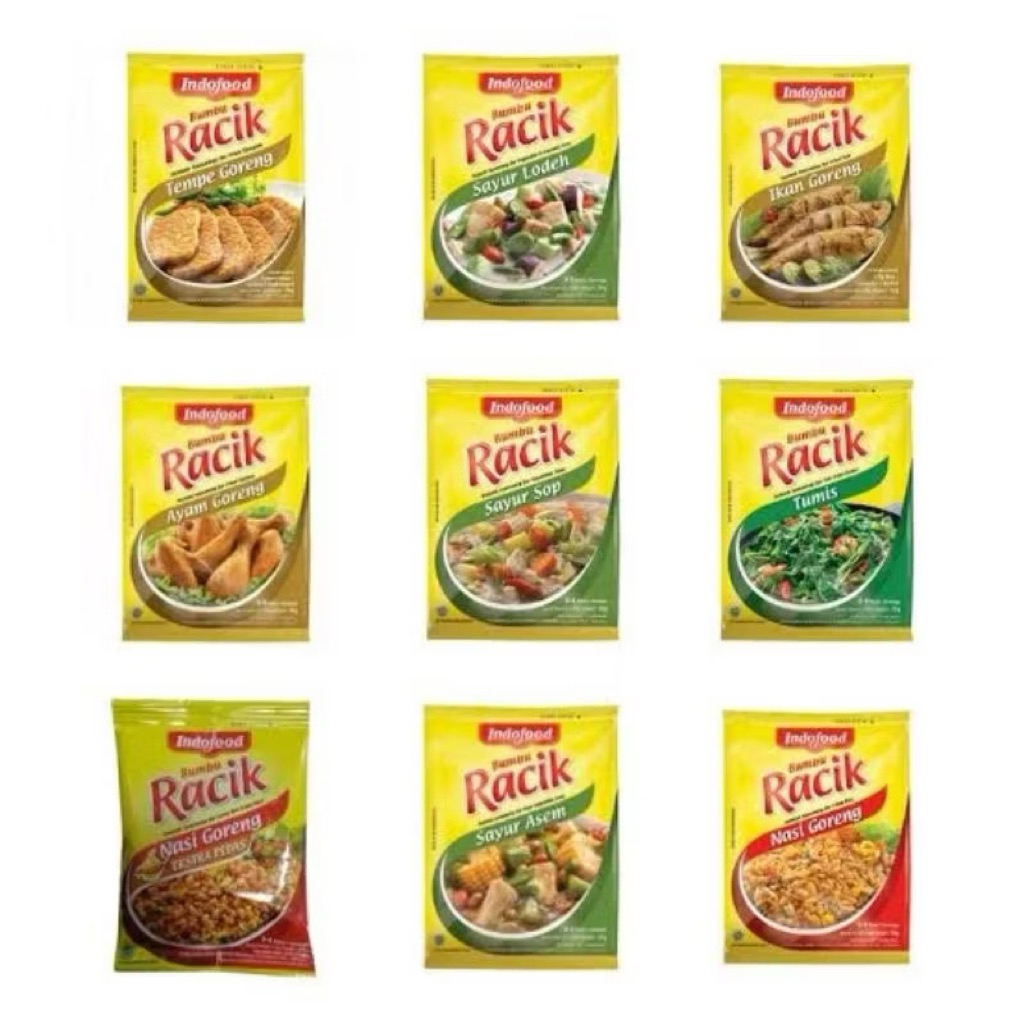 

Bumbu Racik Siap Saji Masak Instan Varian Tumis / Tempe Goreng