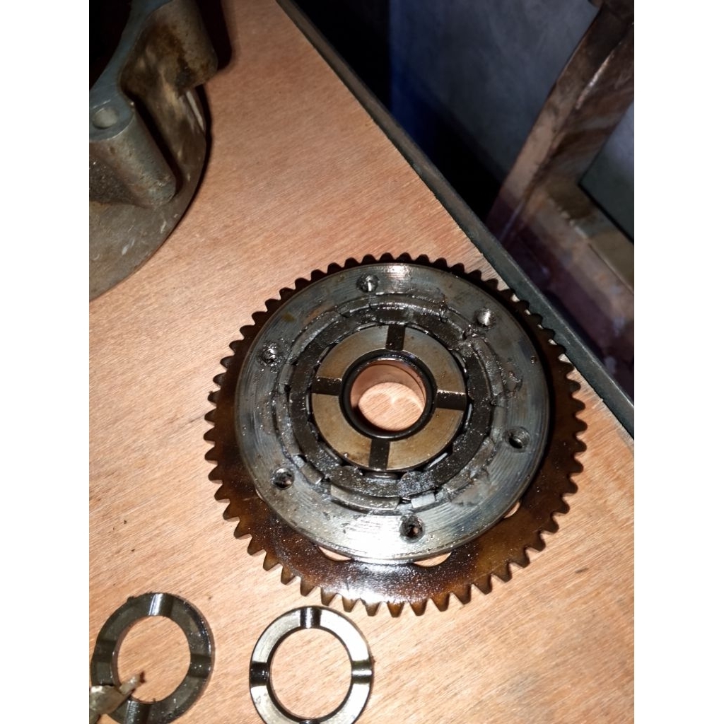 oneway stater set gigi besar tiger megapro ori copotan