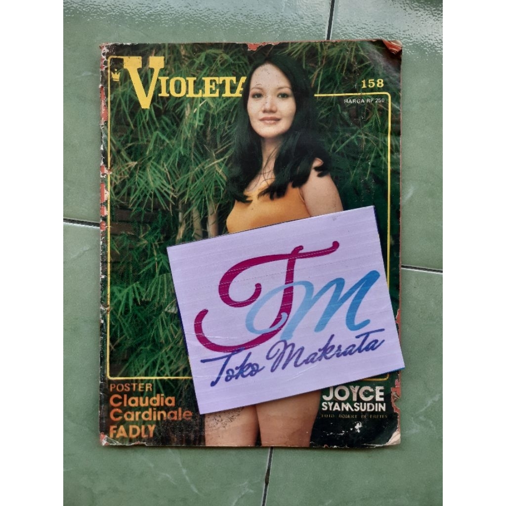 majalah VIOLETA cover Joice Syamsudin + poster Claudia C dan Fadly jadul lawas lama