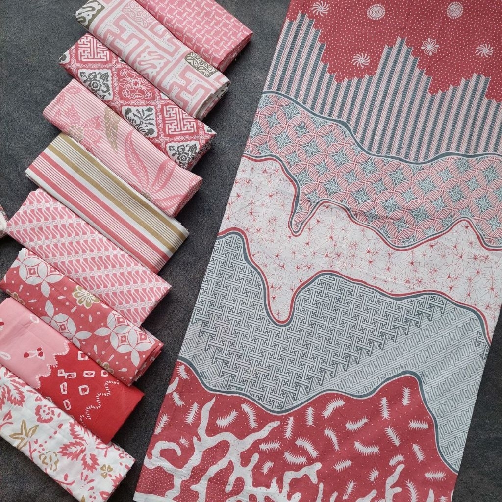 Set kain batik dan embos kain batik pekalongan murah Grosir kain batik pekalongan kain batik modern