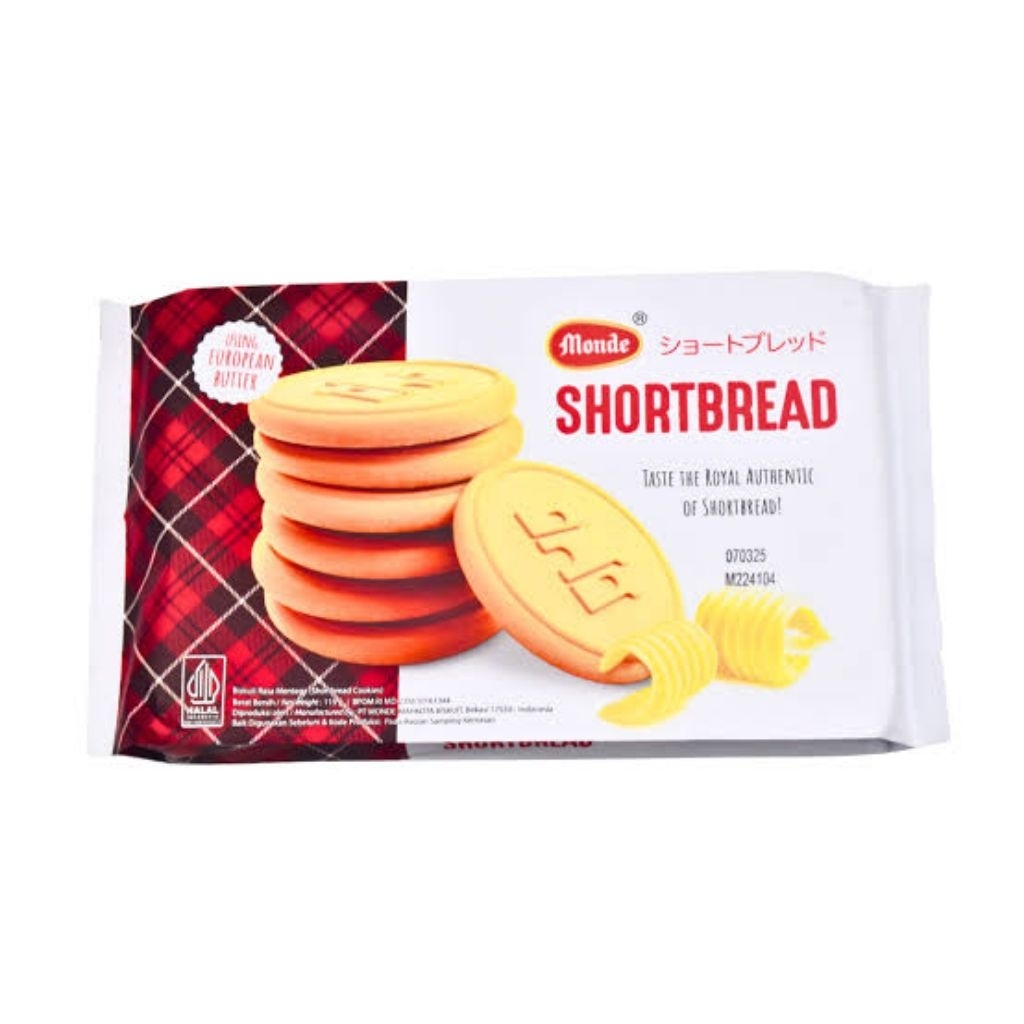 

Monde ShortBread Original 115g Biskuit Rasa Mentega Biscuits Butter Cookies / Monde Shortbread