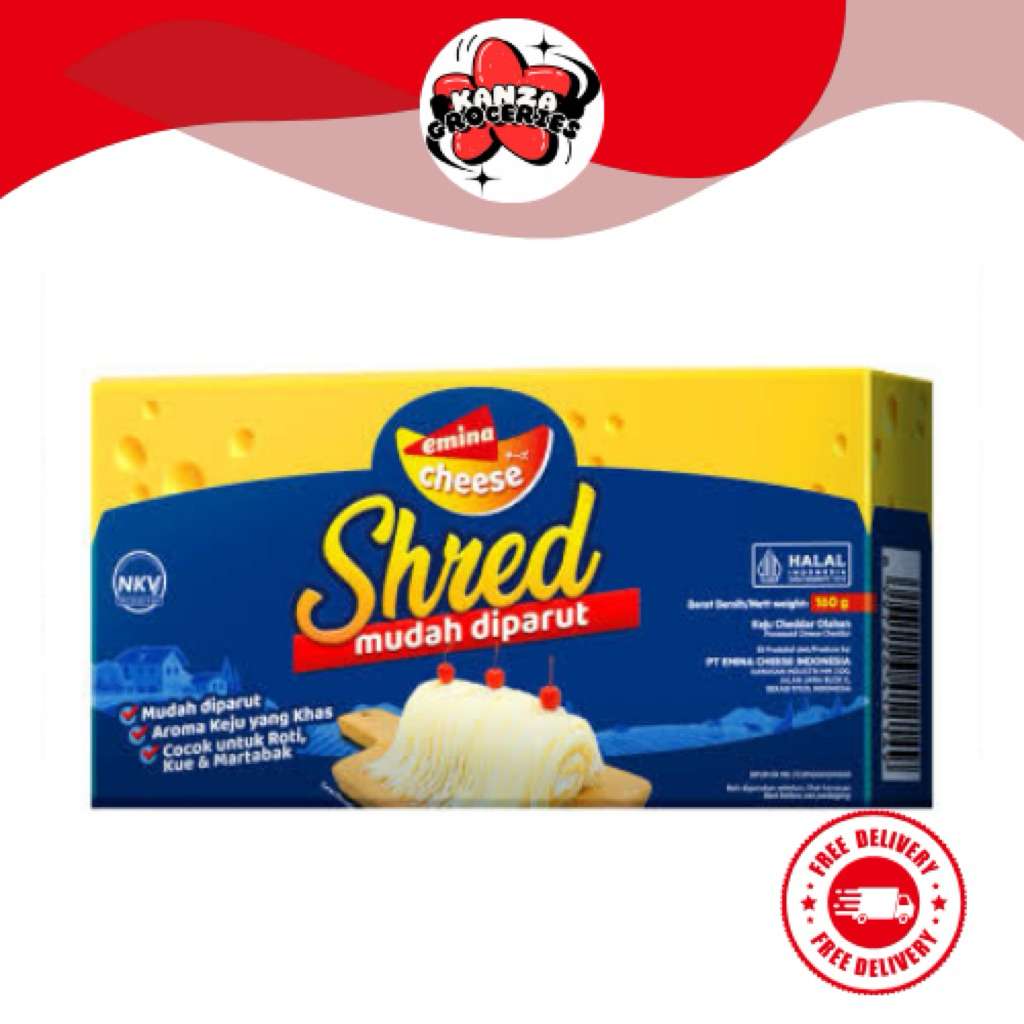

Emina Cheder Shred 160gr Emina Keju Parut | Kanza Groceries