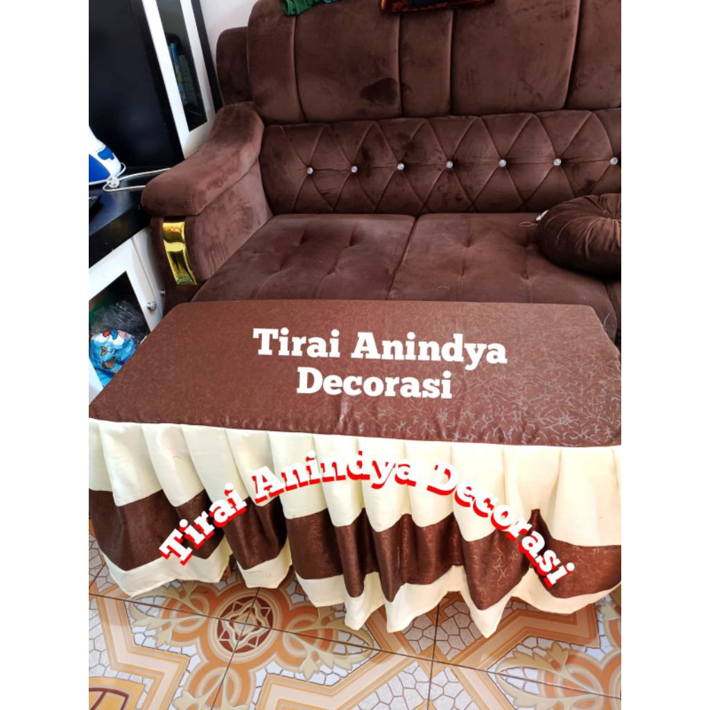 tirai taplak meja custom korden hordeng taplak meja tamu minimalis terbaru gordyn meja tamu cover al