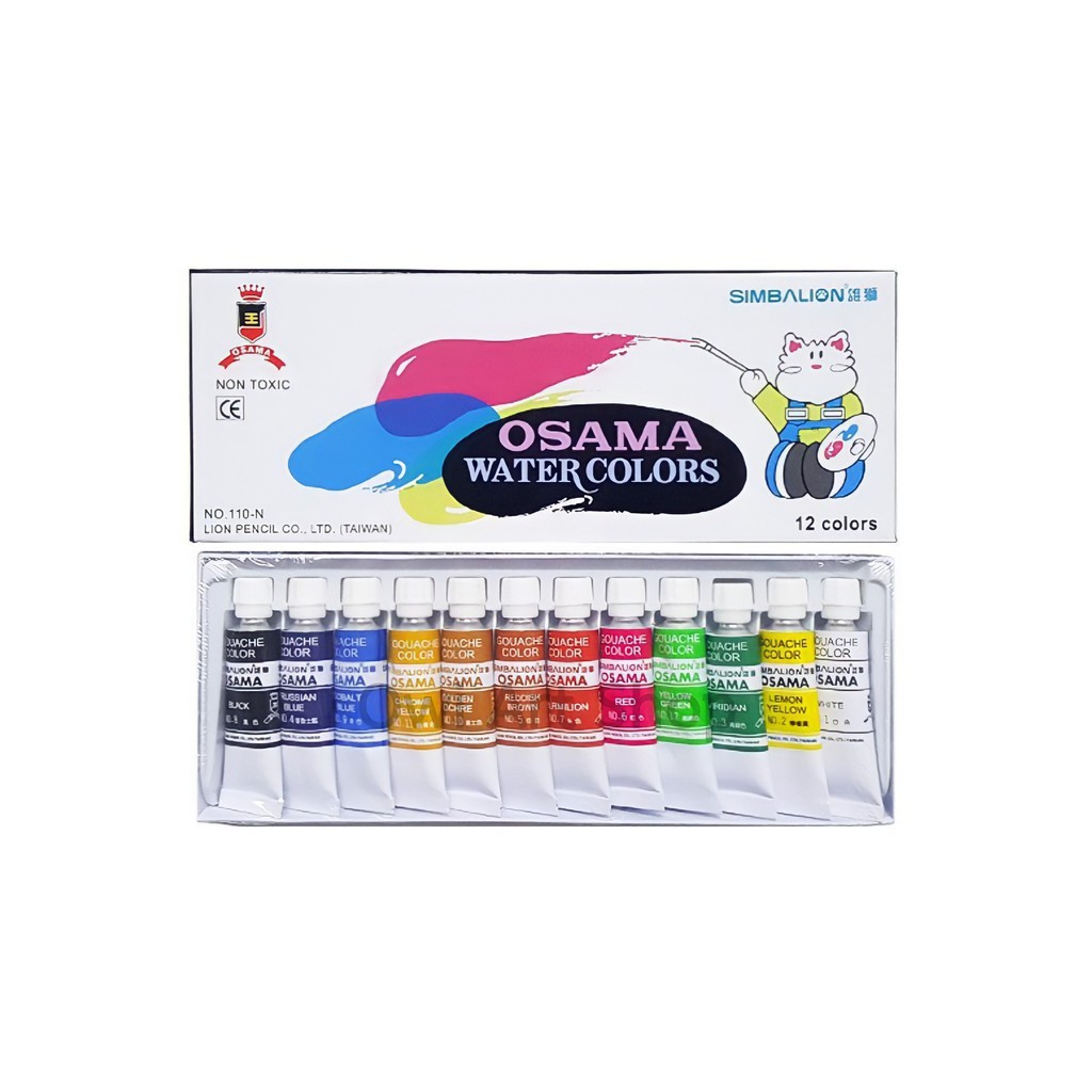 

CAT AIR Osama 12WARNA Acrylic Paint Set 110-N
