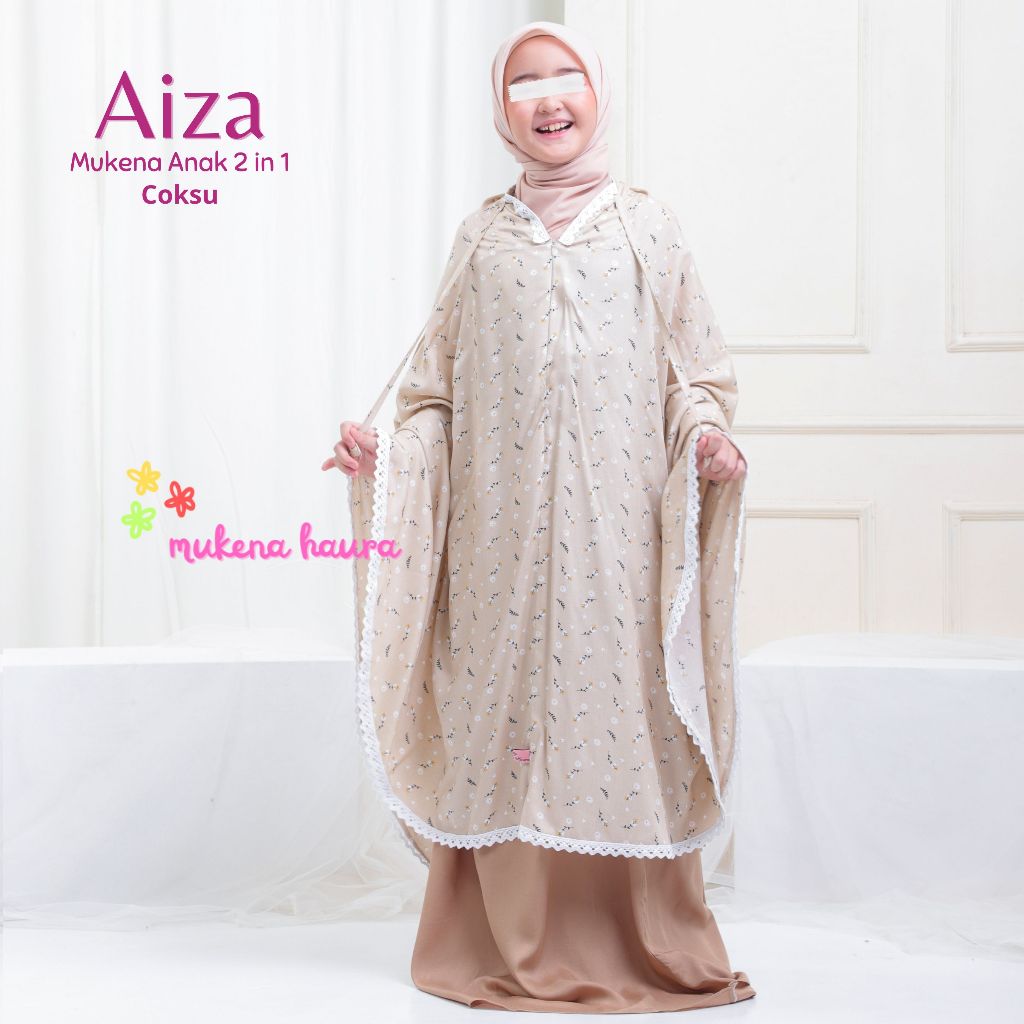 Mukenah Remaja Tanggung Aiza Rayon Resleting Umur 11 Sampai 14 Tahun Viral Mukena Anak Perempuan Bah