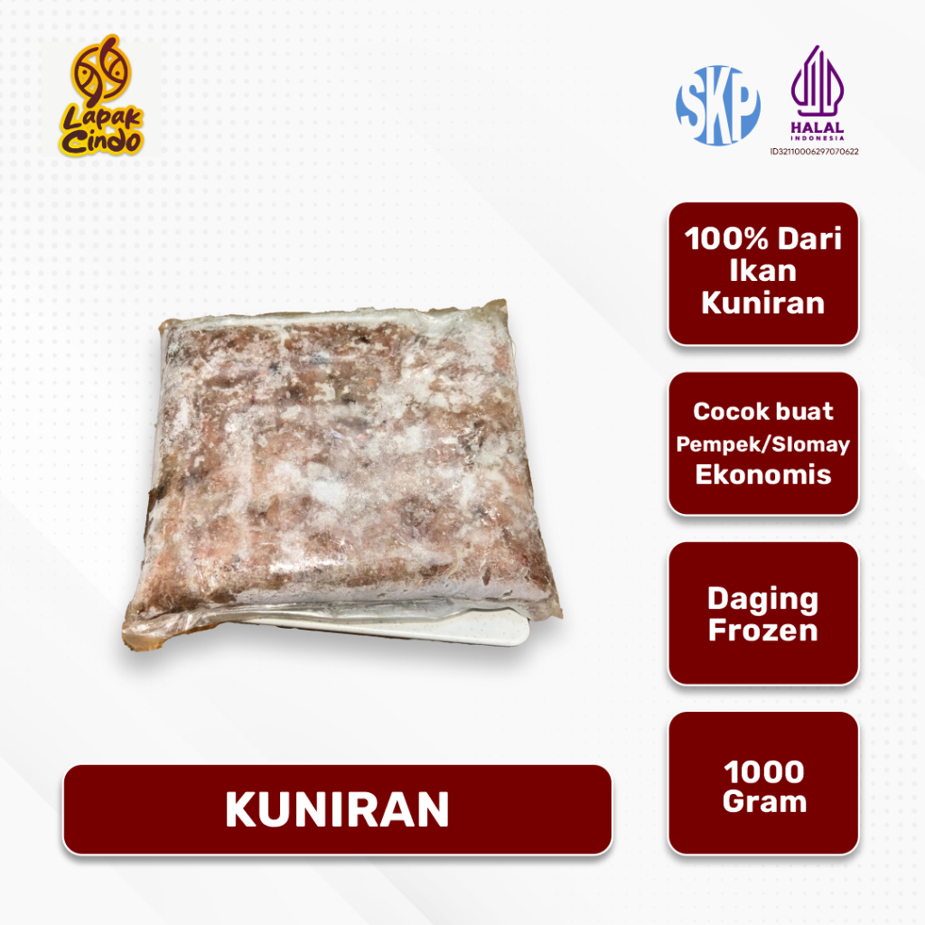 

IKAN KUNIRAN GILING - 1KG. COCOK BUAT PEMPEK & SIOMAY EKONOMIS