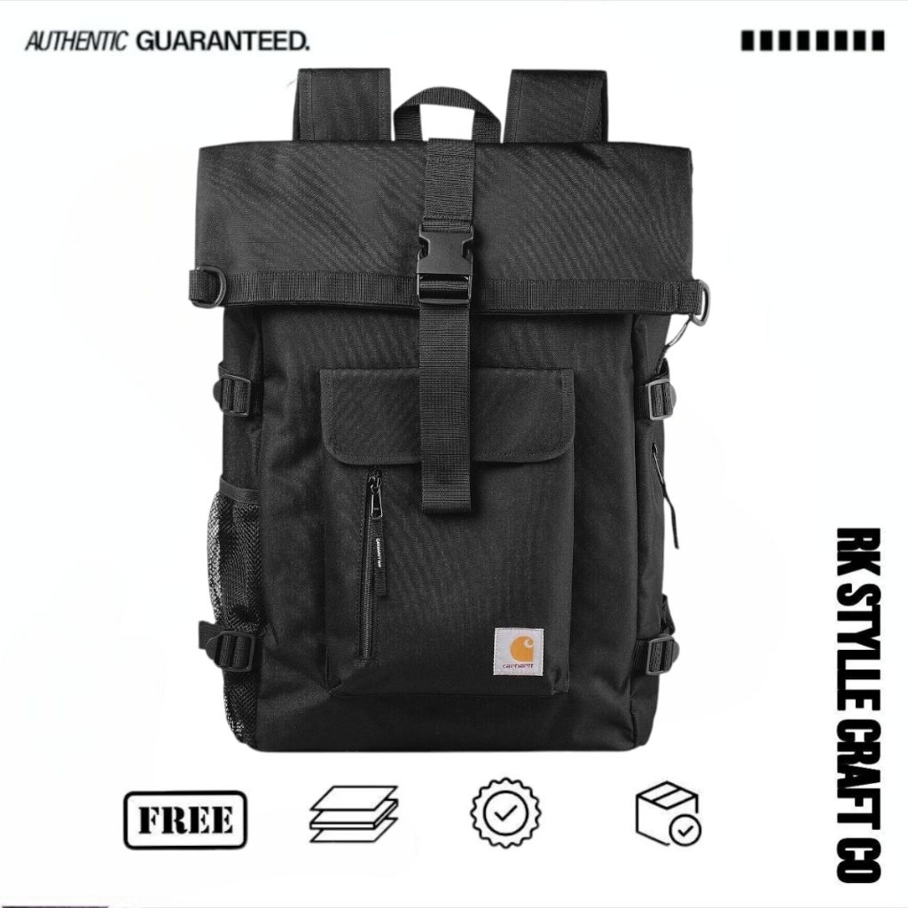 Tas Ransel | Tas Carhartt Philis Backpack Black 21,5L 100%Original