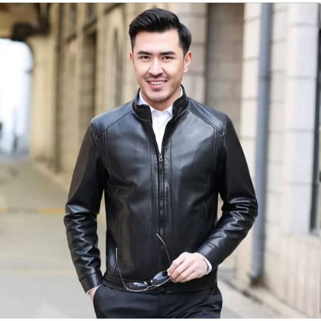 JAKET PRIA SEMI FORMAL  JAKET KULIT SEMI PRIA