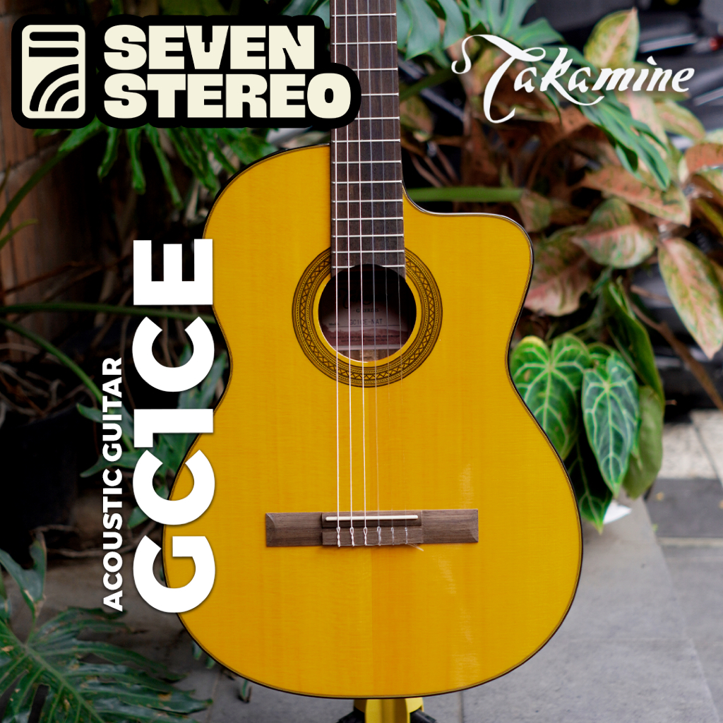 Takamine GC1CE Acoustic Electric Nylon Guitar - Natural