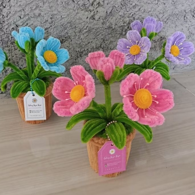 Bunga Poppy Handmade/Bunga Poppy/BungaPoppyPipeClener/BungaPoppyMedium/BungaPotMedium