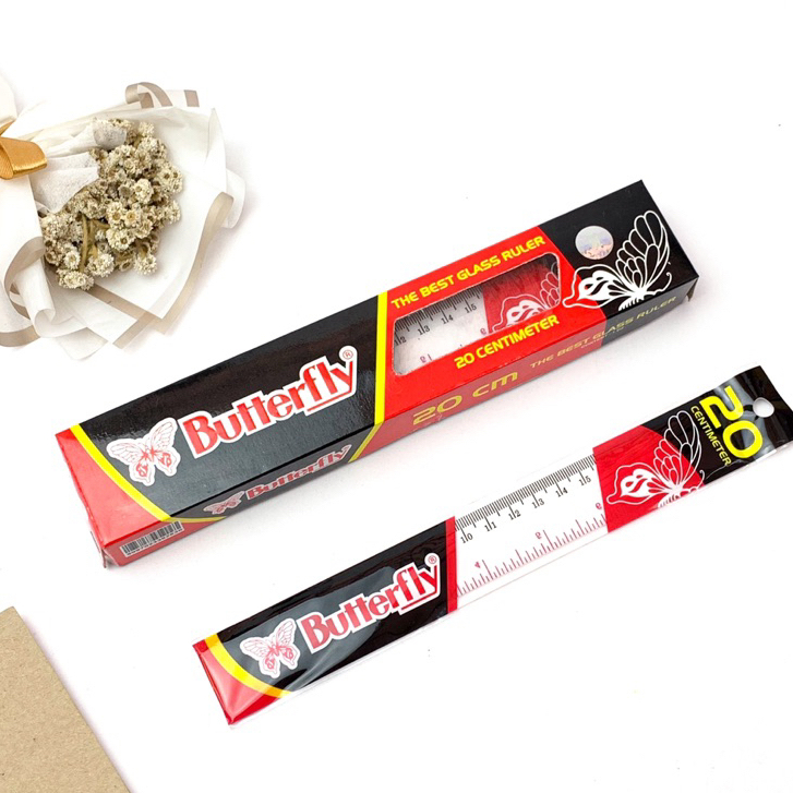 

Penggaris Hitung Butterfly 20 Cm Kualitas Baik - Isi 12 Pcs