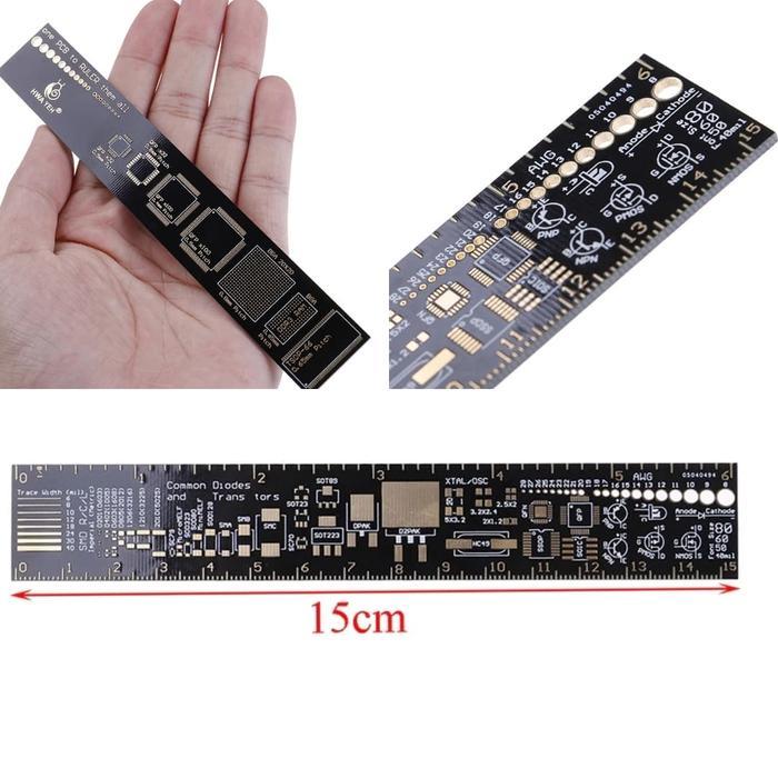 

PROMO PCB Ruler Engineer Penggaris Double Layer PCB 150mm Multifungsi