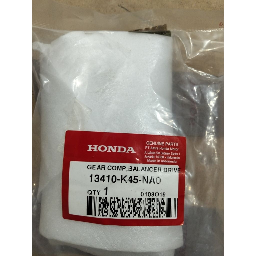 13410K45NA0 GIGI LAWAN BALALANCER KRUK AS 43T CB150RLED,SONIC ORIGINAL