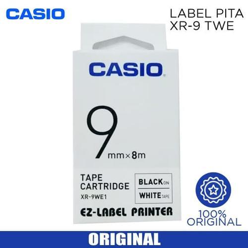 

CASIO TAPE CARTRIDGE XR-9WE1 9mmx8m BLACK on WHITE EZ-LABEL PRINTER