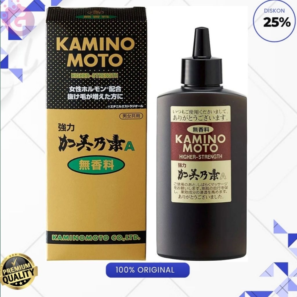 Kaminonmoto Hair Growth Accelerator gold Tonic Serum Ampuh Penumbuh Rambut 150ml