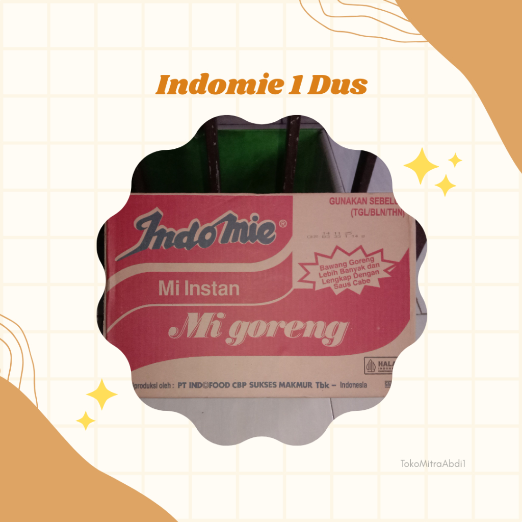 

Indomie Mie Instan 1 dus 40 x 85 gr