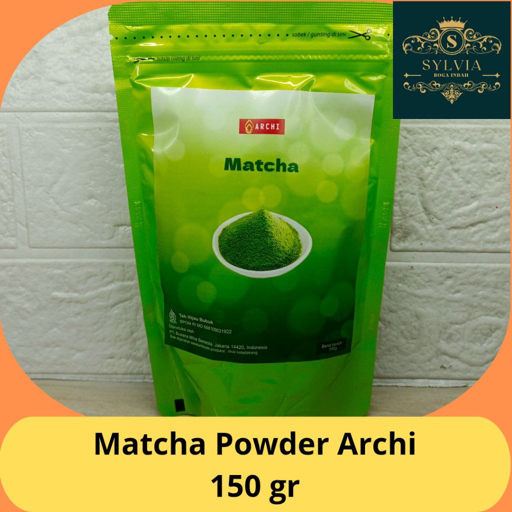 

Archi Teh Hijau Bubuk / Matcha Powder / Green Tea Powder ( GREEN ) 150 gr