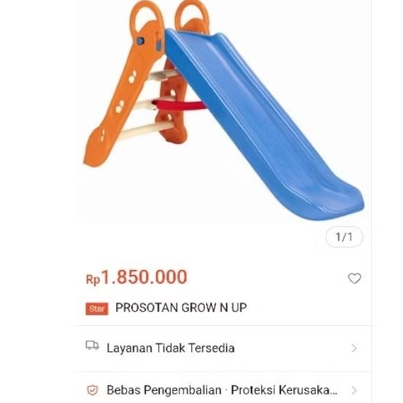 Perosotan High Quality Bahan Super Tebal Kokoh Brand Original Grow Up Perosotan Besar Anak 100% As Picture