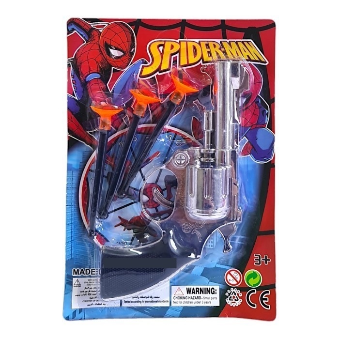 Mainan Anak Pistol Senapan Spider Dart Revolver Mainan Polisi Polisian Dart Peluru Panah Karet