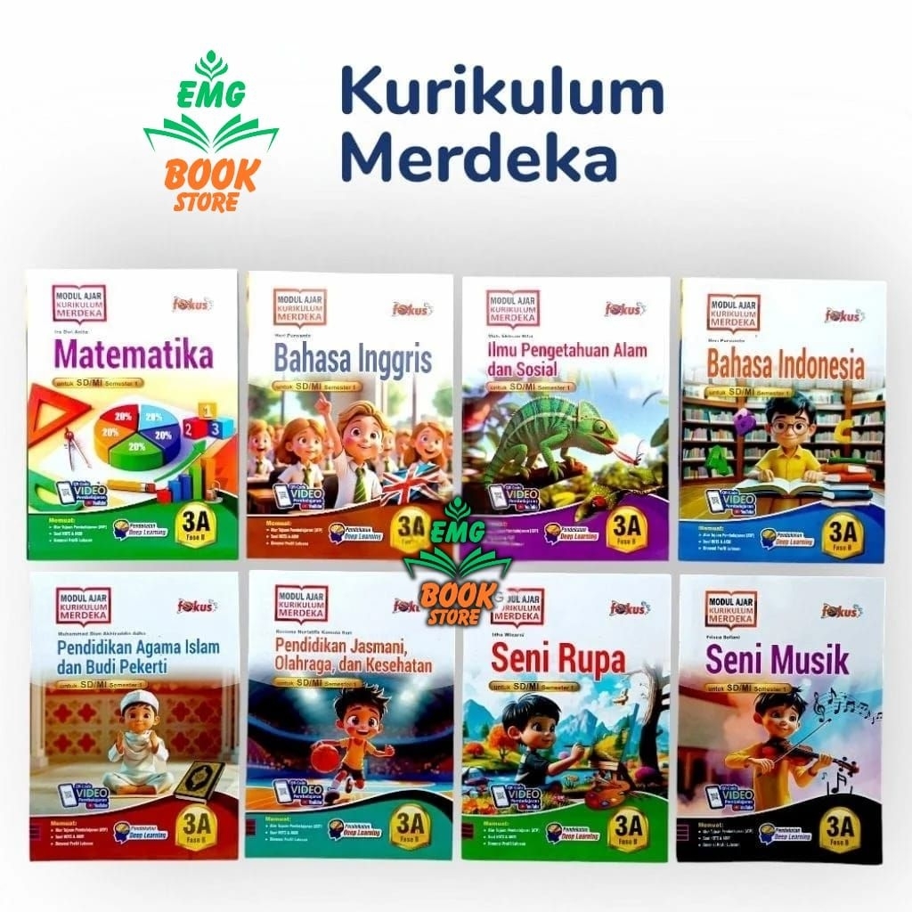 LKS FOKUS KELAS 3 SD/MI SEMESTER 1 (3A) KURIKULUM MERDEKA 2025-2026
