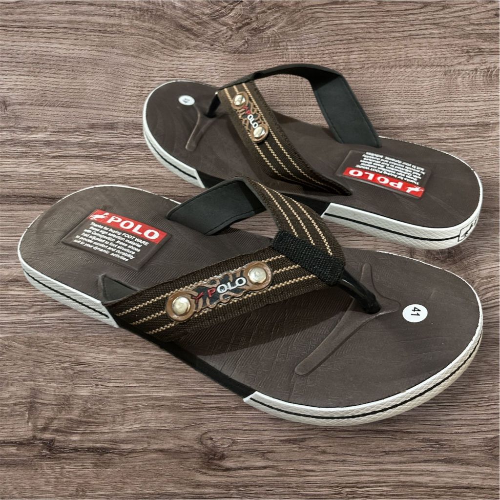 Sandal Jepit Pria POLO - Sendal Jepit Pria Antislip - Sandal Cowok - Sandal Pria