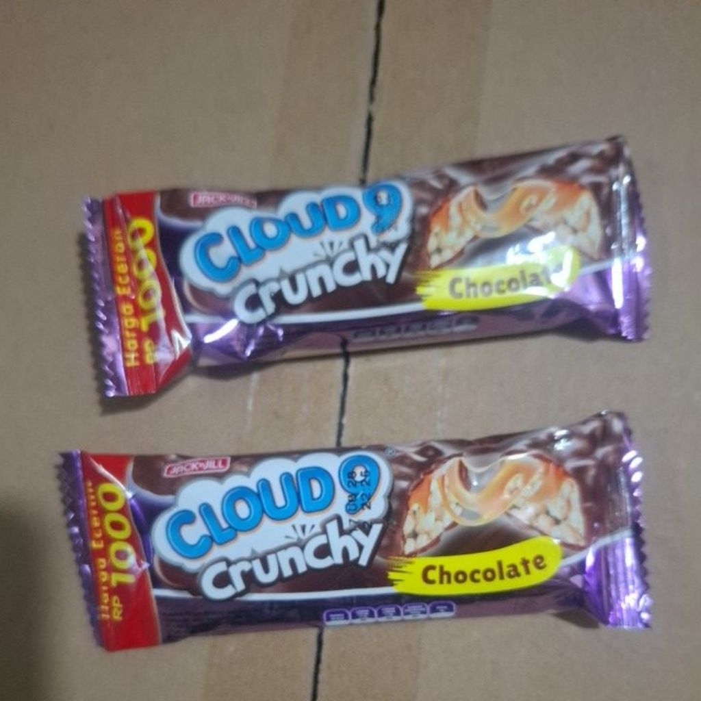 

Cloud 9 crunchy chocolate isi 24 pcs