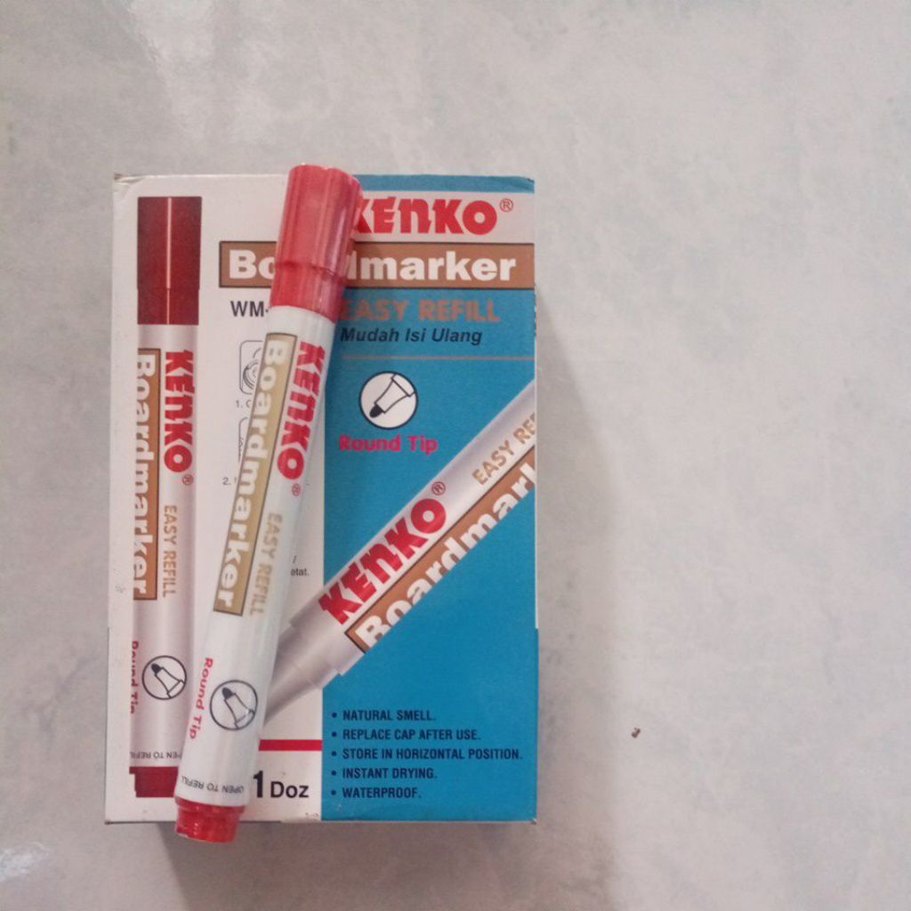 

KenkoBoardMarker warna Merah satuan & lusinan ISI 12
