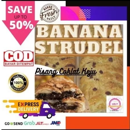 

STRUDLE PISANG COKLAT KEJU / STRUDLE BANDUNG / HOMEMADE UKURAN BESAR