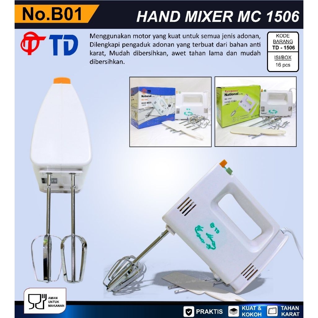 HAND MIXER MC 1506