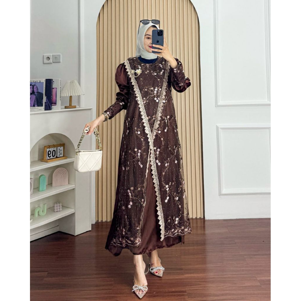gamis melisa dress gamis pesta burkat mewah lebaran 2025 model gamis terbaru mewah elegan kekinian