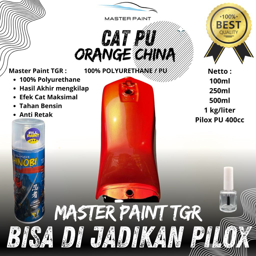 ( BISA DIJADIKAN PILOX ) Cat PU Orange China | Cat Orange Oren Lembayung Gold