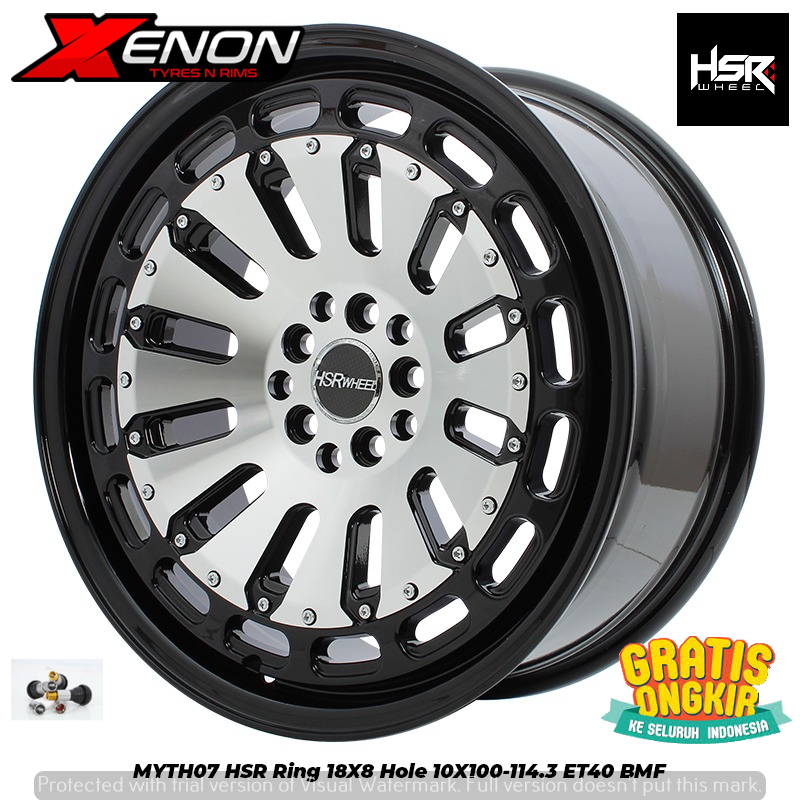 Velg Racing R18 HSR Myth 07 Pcd 5x100 5x114,3 Ring 18 Buat Mobil Altis Impreza Forester Rush Terios