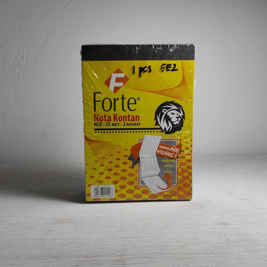 

Squair Nota Kontan 2 ply 25 set Murah Forte HARGA UNTUK 1 PCS