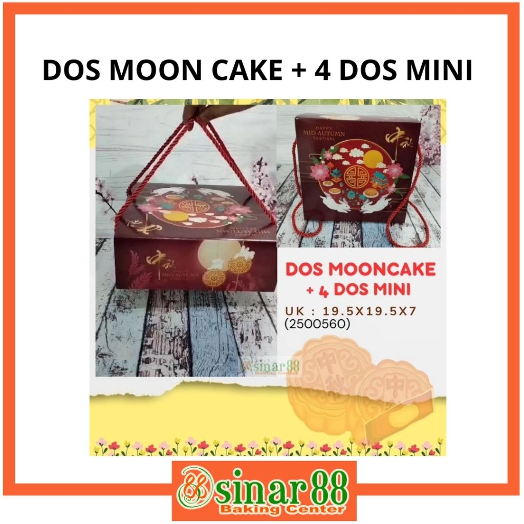 

DOS MOON CAKE + 4 DOS MINI 19,5×19,5×7