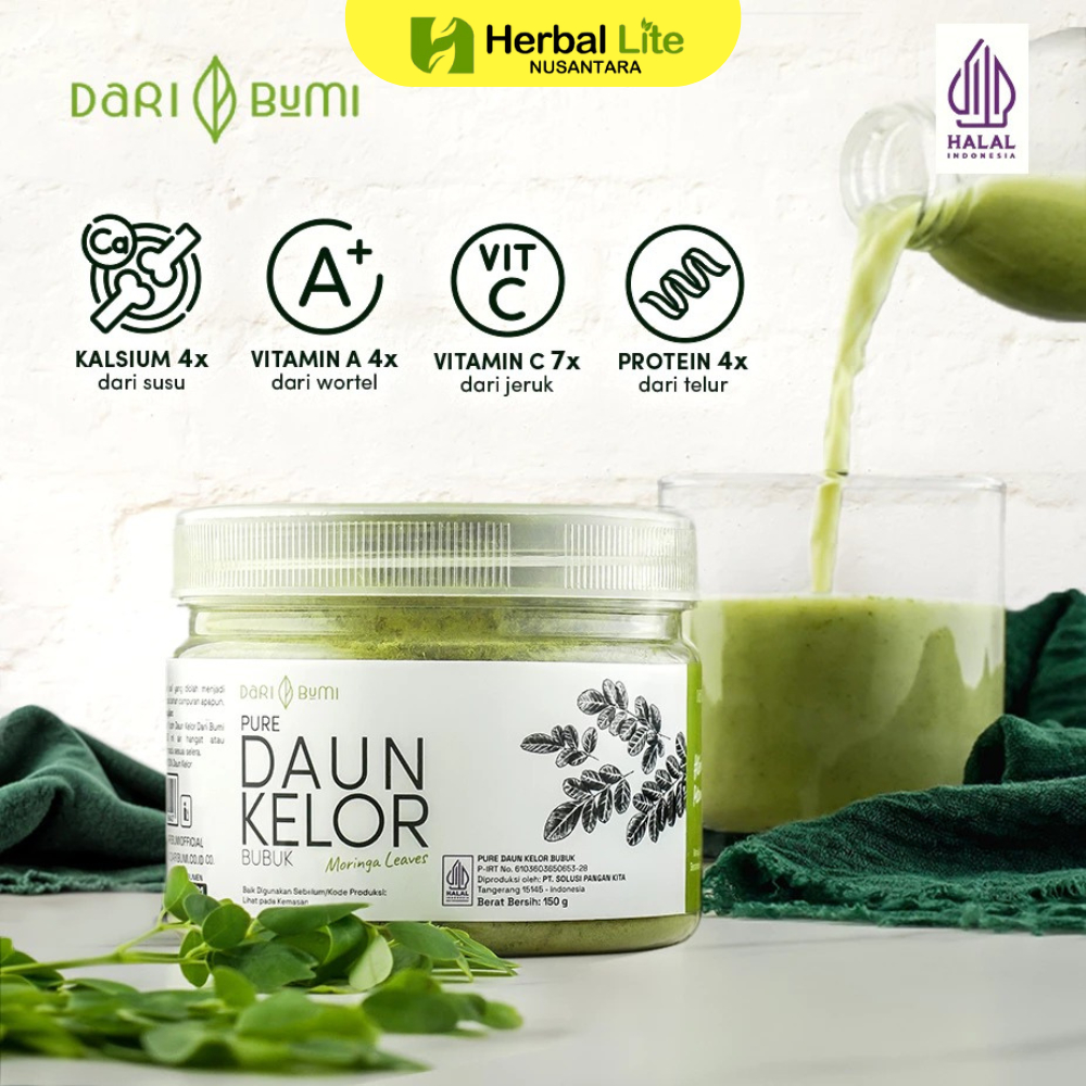 

Dari Bumi Daun Kelor Moringa Bubuk Organik 150 Gr Premium Pure Organic