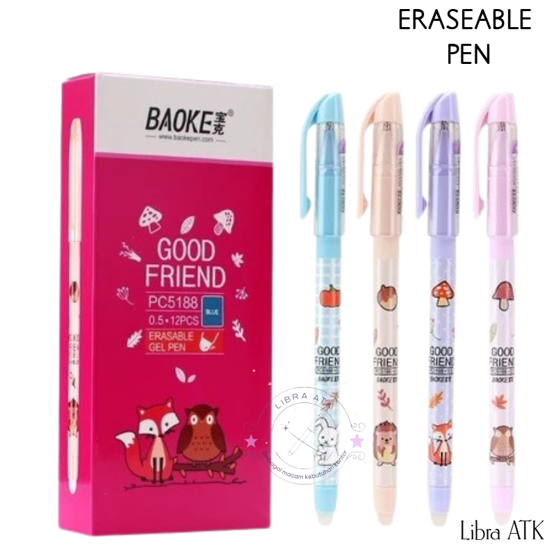 

Pulpen Gel Hapus Karakter Kartun BAOKE PC-5188 Per pcs