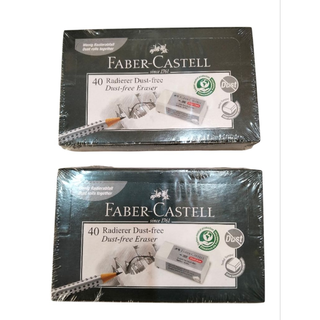 

Faber-Castell Penghapus Dust-Free Eraser 40 Pcs – Radierer Bebas Debu, Awet & Berkualitas - Alat Tulis Kantor/ATK Murah Medan