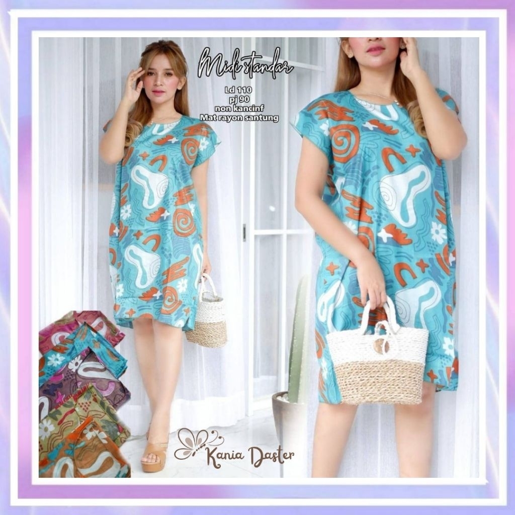 Daster Midi Rayon Daster Mini Baju Tidur Wanita Etalase 2 Non Busui