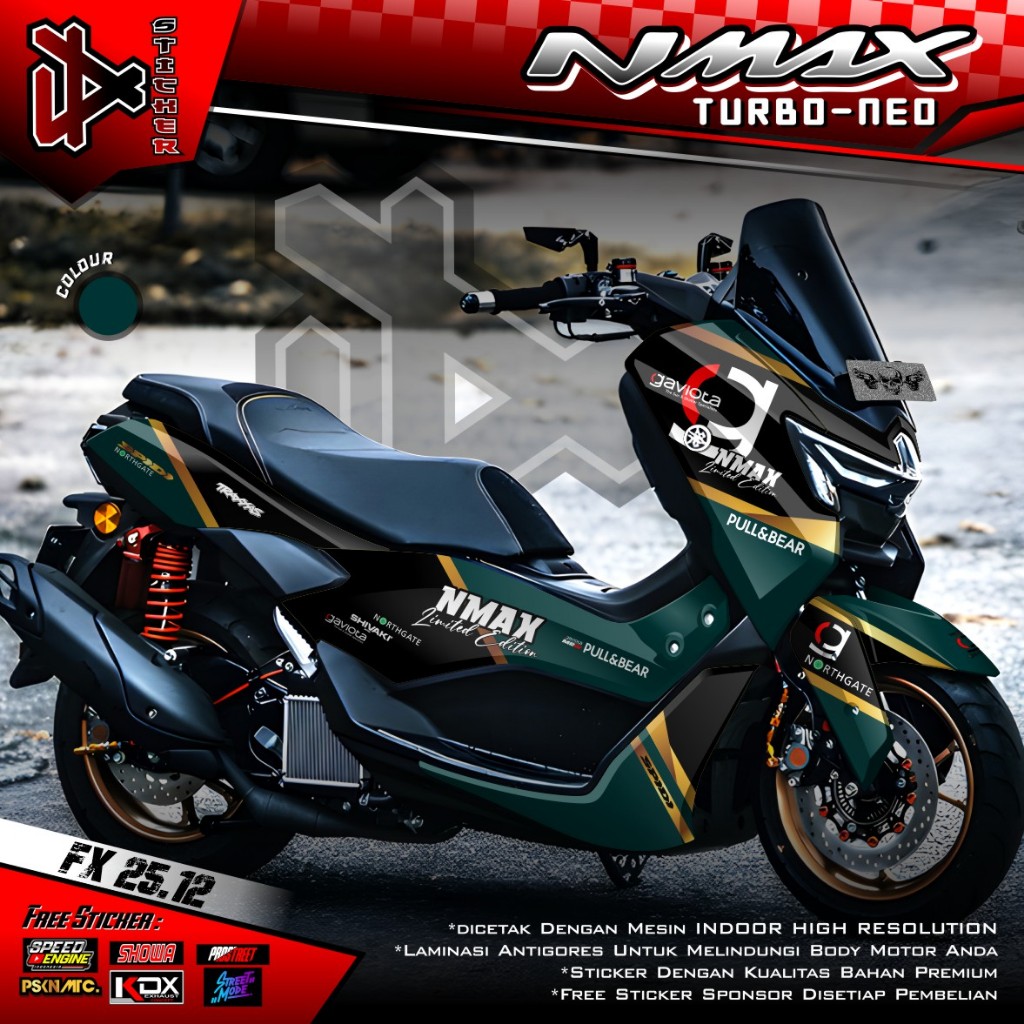 (COD) TERBARU Decal Stiker Motor Yamaha Nmax TURBO NEO S New 2024 2025 Full Body - Decal Modifikasi 