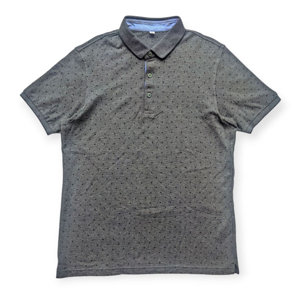 UNIQLO Polo Shirt | Kaos Berkerah Pria Polkadot