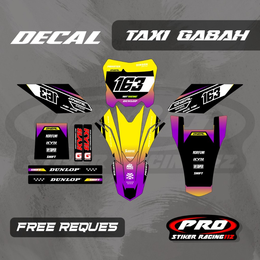 DECAL OJEK GABAH DECAL TAXI GABAH DECAL ANGKUT GABAH FREE CUSTOM