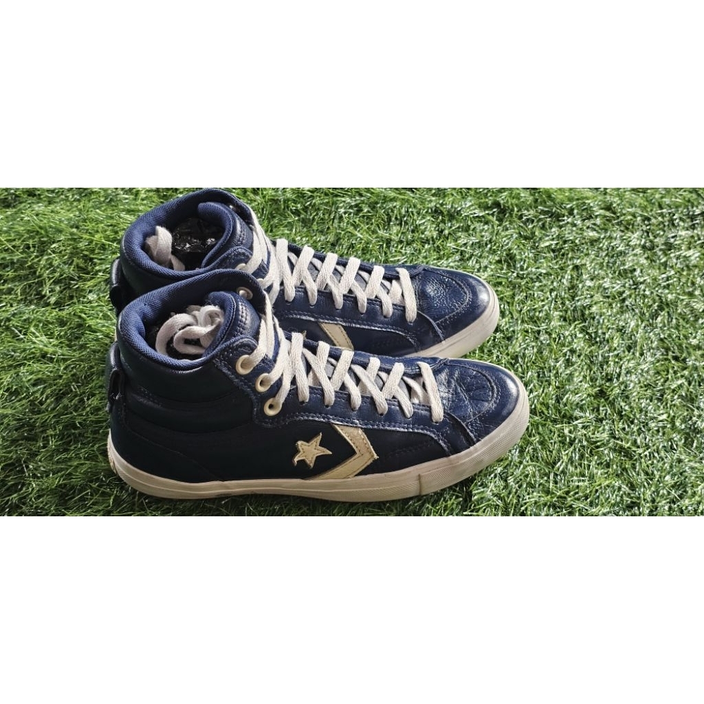 converse one star genuine leather blue