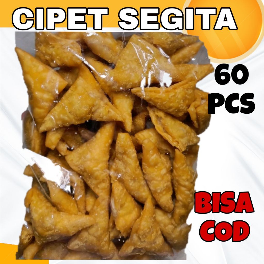 

ISI 60 PCS CUANKI CIPET KECIL / CUANKI CIPET SEGITA / PANGSIT SEGITA MINI / CUANKI PANGSIT