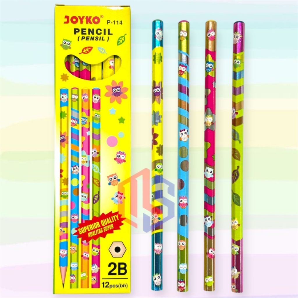 

Pensil 2B Joyko Motif Burung Hantu P-114 (12 Pcs)