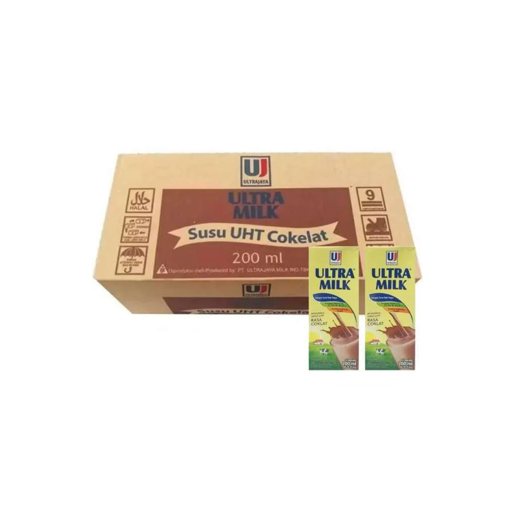 

ULTRAMILK SUSU UHT COKLAT 200ML - 1 KARTON [24 TETRA PACK]