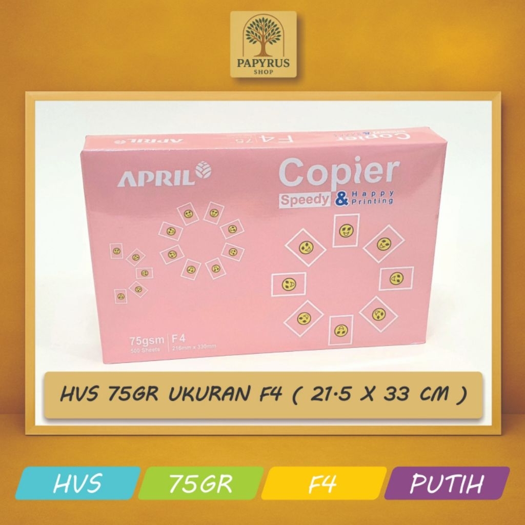 

Kertas HVS 75 Gsm F4 (Folio) - Merk Copier