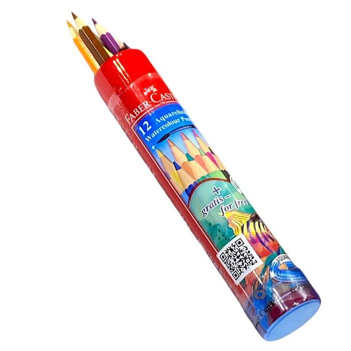 

Faber Castell Watercolor Pencils in Round Tin 12L Aquarellstifte