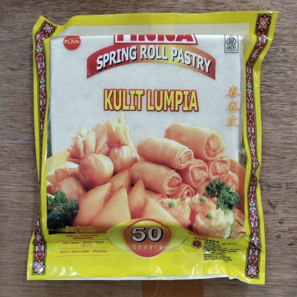 

50 Lembar Kulit Lumpia Beku Ukuran 125mm - FINNA
