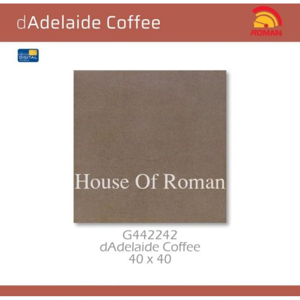 Roman Keramik G442242 Adelaide Coffee 40x40 Kw1